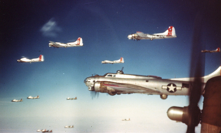 Various 398th Combat Elements Return from 15 February 1945 Mission to Dresden